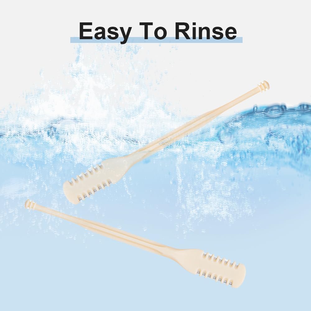2 in 1 Nasal Hair Cutter, 2025 New Double Sided Nose Hair Knife Nostril Hair Remover Tool, Upgrade Manual 360° Rotating Nose Hair Trimmer with Ear Digger for Men, Women Green X6