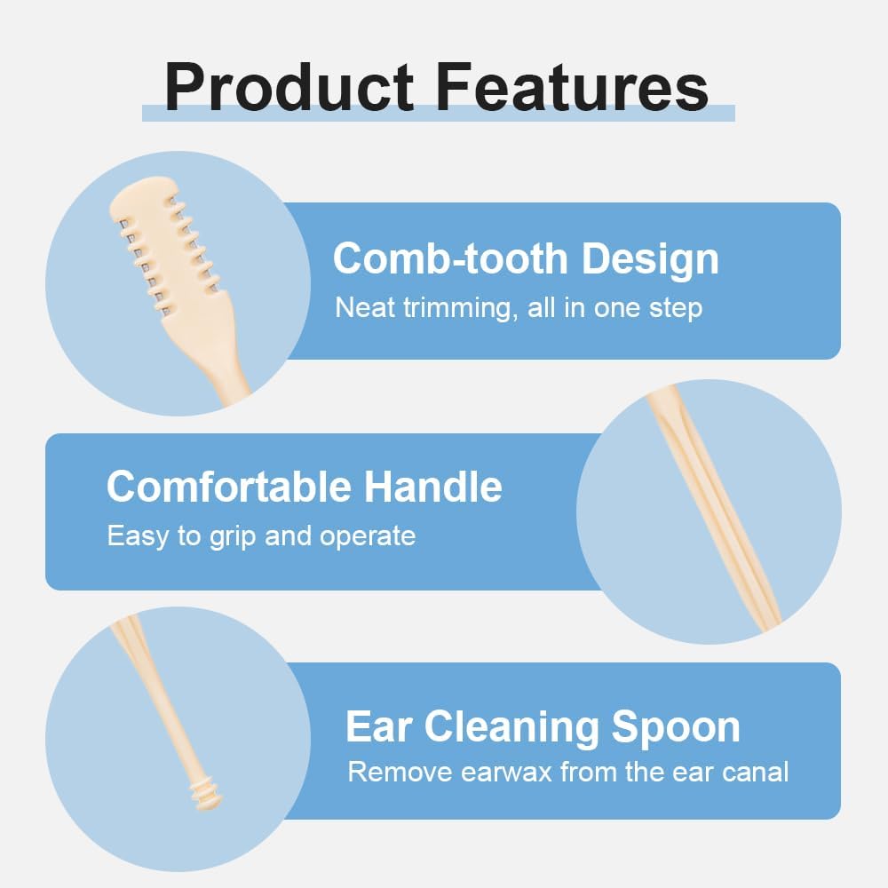 2 in 1 Nasal Hair Cutter, 2025 New Double Sided Nose Hair Knife Nostril Hair Remover Tool, Upgrade Manual 360° Rotating Nose Hair Trimmer with Ear Digger for Men, Women Green X6