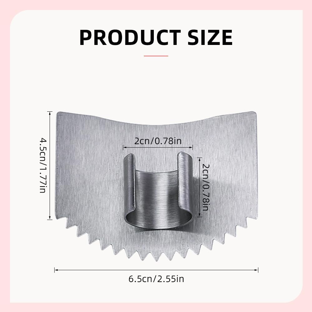 Stainless Steel Cutting Finger Guard, 2025 New Stainless Steel Finger Protector for Cutting, Upgrade Multipack Slicing Tool Finger Protector for Kitchen Protector Avoid Hurting 2