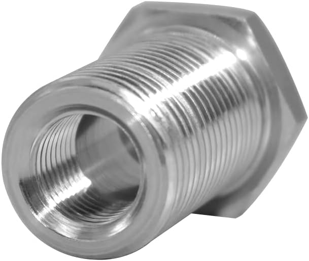 1/4" NPT Stainless Steel Female Bulkhead Coupler Thru-bulk Pipe Fitting 1-1/2" Length Full Female Thread