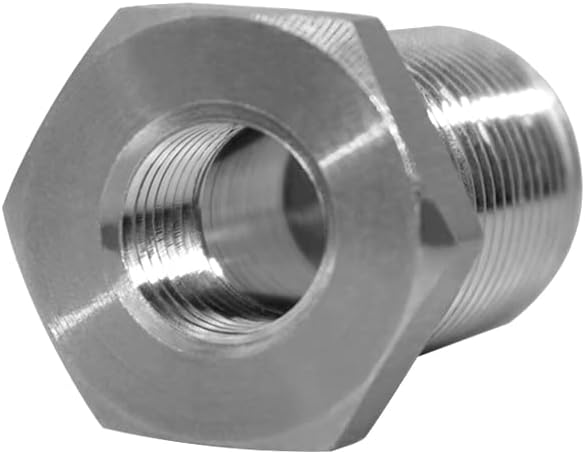 1/4" NPT Stainless Steel Female Bulkhead Coupler Thru-bulk Pipe Fitting 1-1/2" Length Full Female Thread