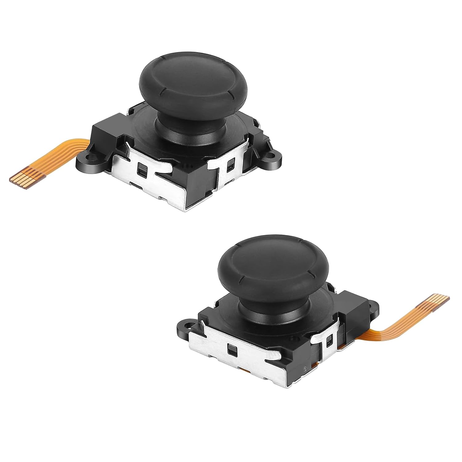 2pcs Replacement Hall Effect Joystick for Nintendo Switch/Switch OLED Model/Switch Lite Joy-Con Controller, Thumb Stick Analog Drift Repair Kit Y1.5 / +1.5 Screwdriver/Pry Fix Tools