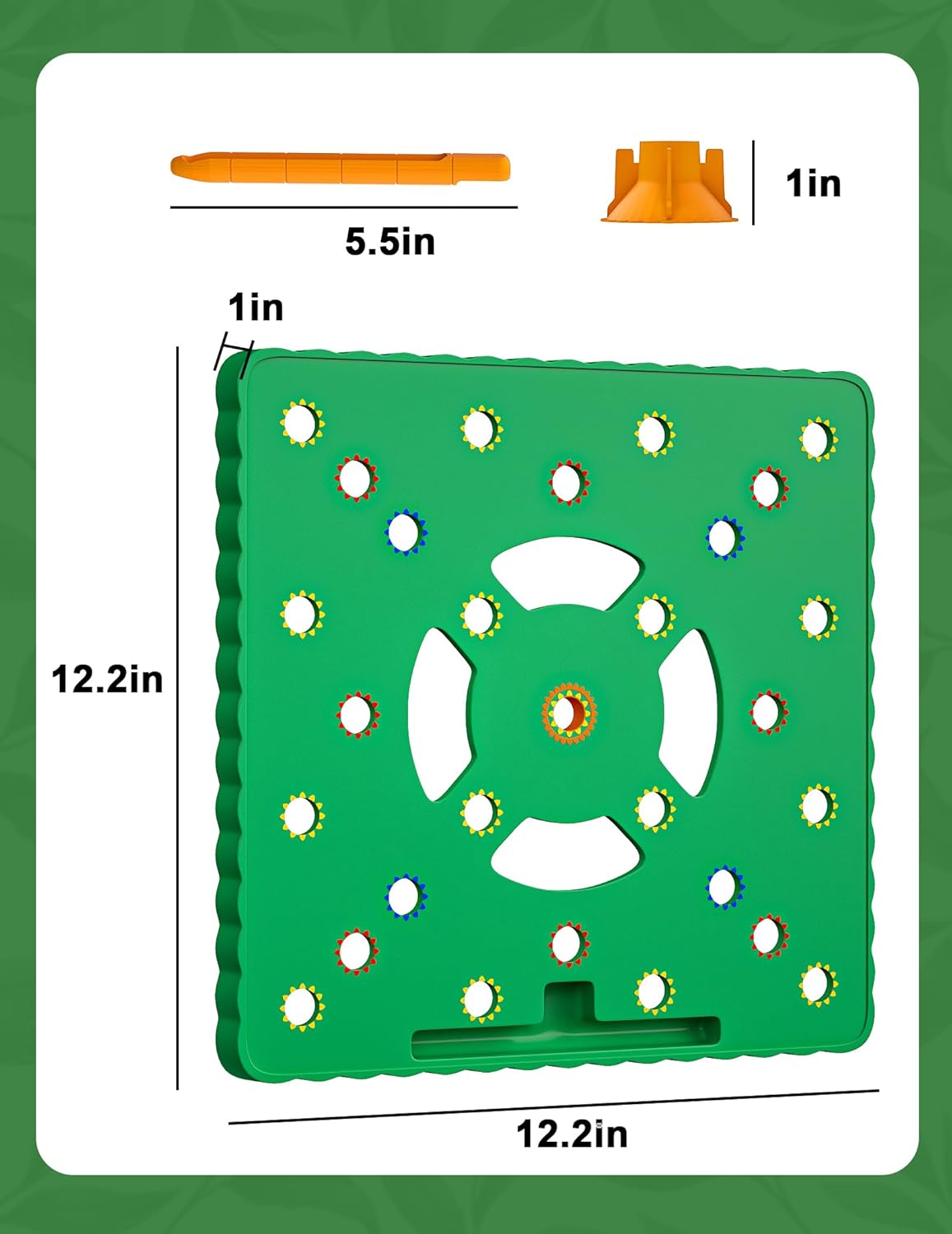 Seed Spacer Tool for Square Foot Gardens - Maximize Your Garden Space and minimize Weeds with This Premium Garden Tool