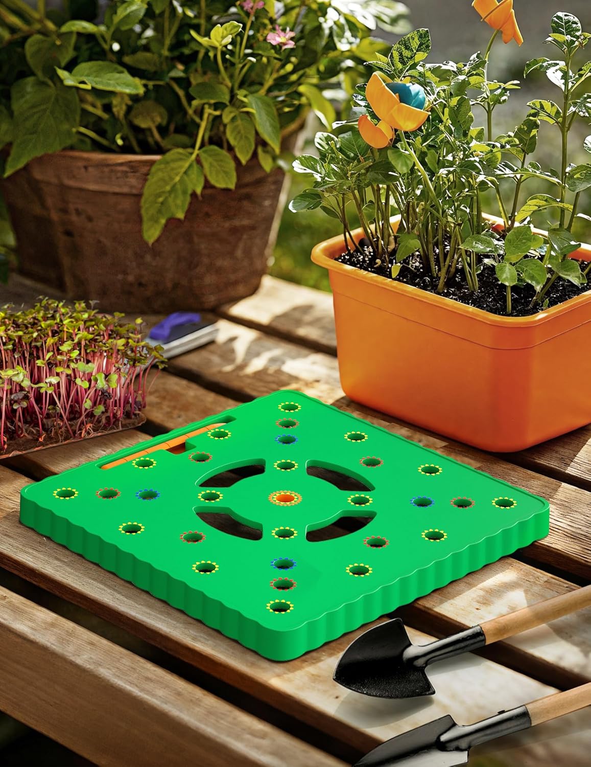 Seed Spacer Tool for Square Foot Gardens - Maximize Your Garden Space and minimize Weeds with This Premium Garden Tool