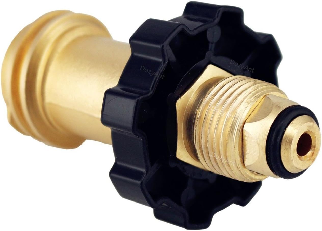 Universal Fit Propane Tank Adapter Converts POL to QCC1 / Type 1 with Wrench, Propane Hose Adapter Old to New Connection Type