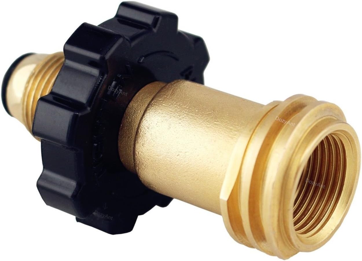 Universal Fit Propane Tank Adapter Converts POL to QCC1 / Type 1 with Wrench, Propane Hose Adapter Old to New Connection Type