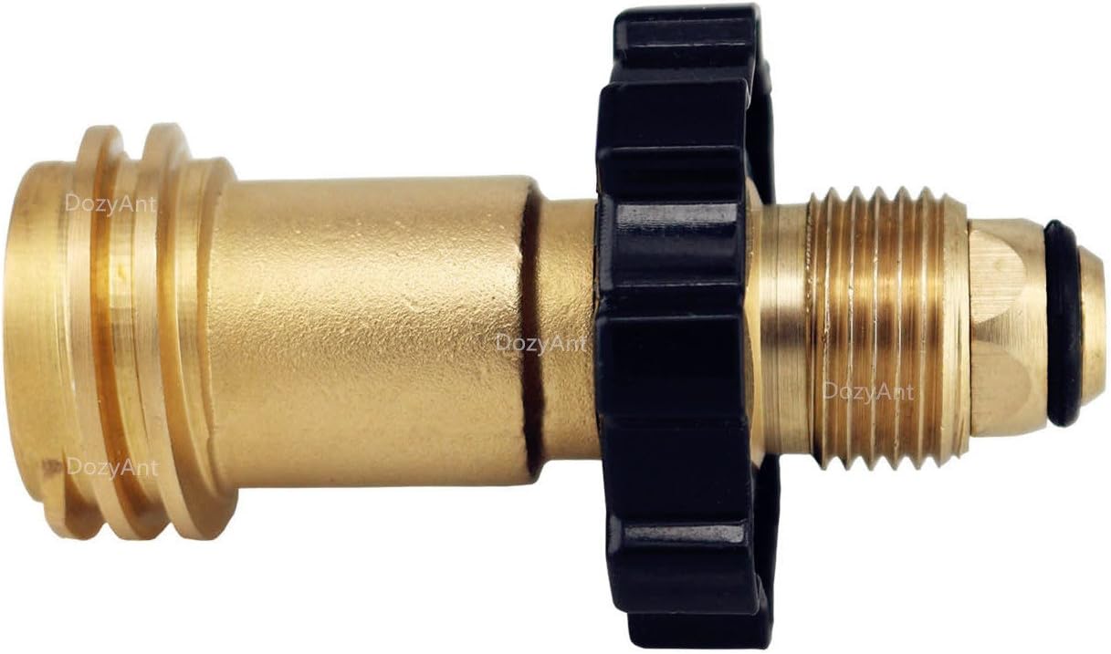 Universal Fit Propane Tank Adapter Converts POL to QCC1 / Type 1 with Wrench, Propane Hose Adapter Old to New Connection Type
