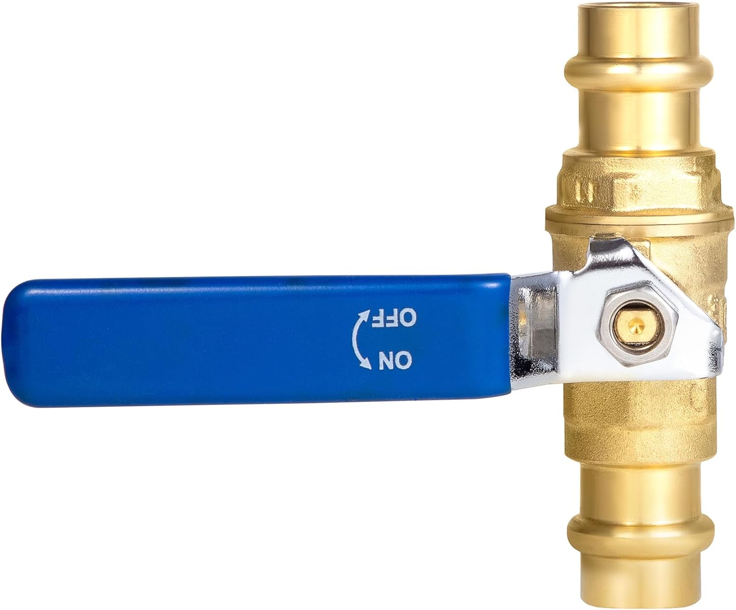1/2" Press Ball Valve, Lead-Free Press into 1/2"Copper Tubing Connection with EPDM O-ring