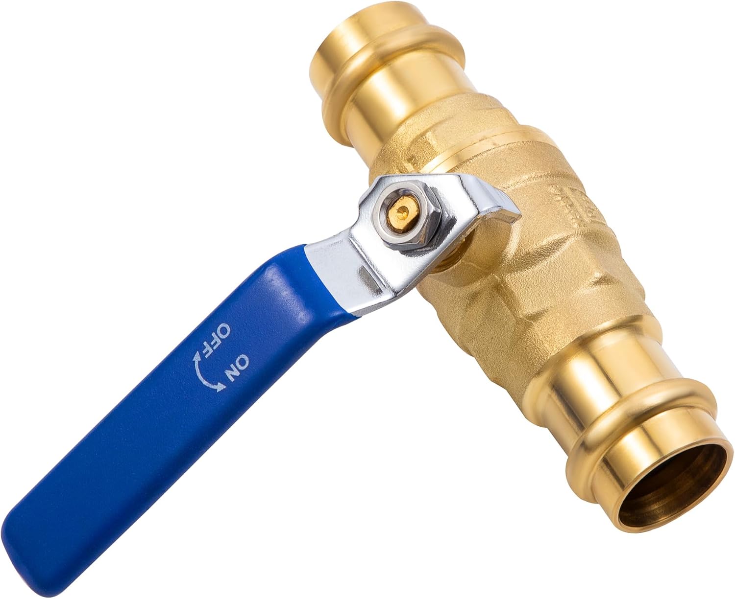 3/4 in Lead-Free Press Ball Valve,Press into 3/4"Copper Tubing Connection with EPDM O-ring