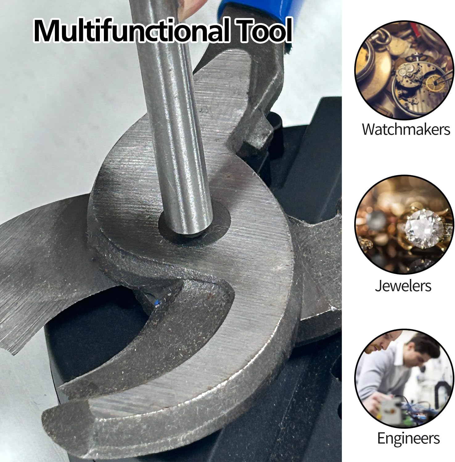 Pin Punch Set, 14pcs Removing Repair Tools, including Universal Block, Pin Punches and Hammer