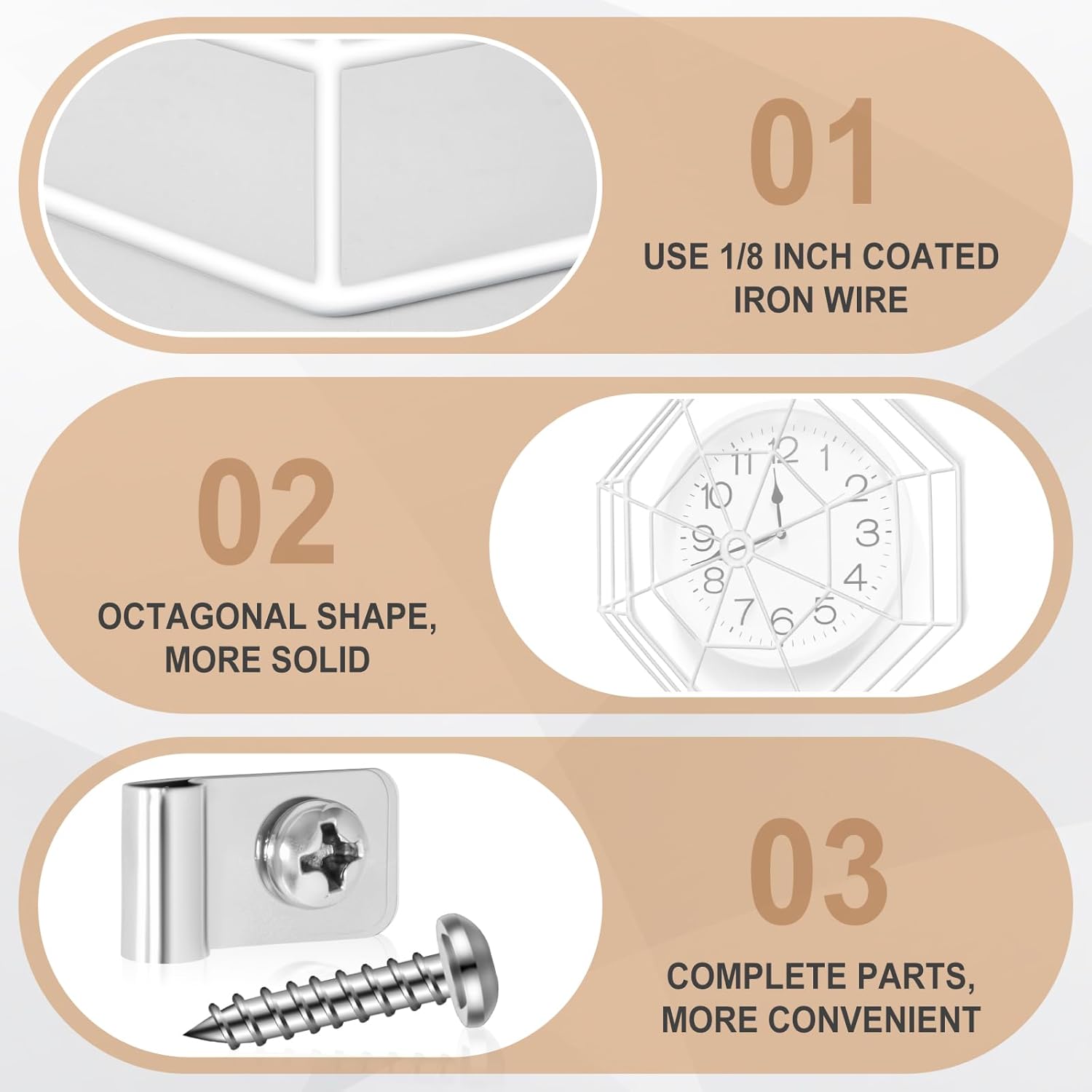 lulu Clock/Ball Damage Protector, Protective Coated Guard Device Safety Cover, 14.25 Inch Diameter, Iron, for Clock Damage Protector in The Gym