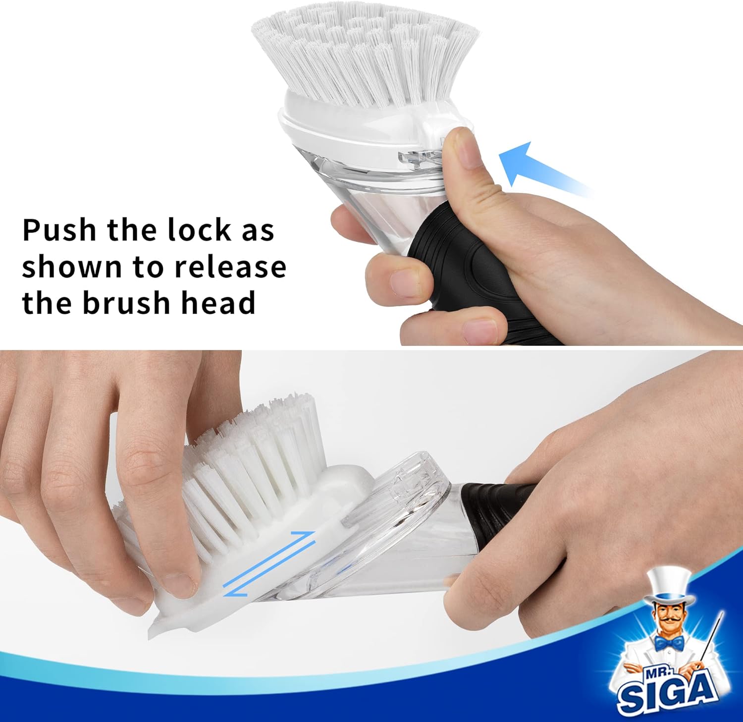 Soap Dispensing Dish Brush Refills, 4 Pack