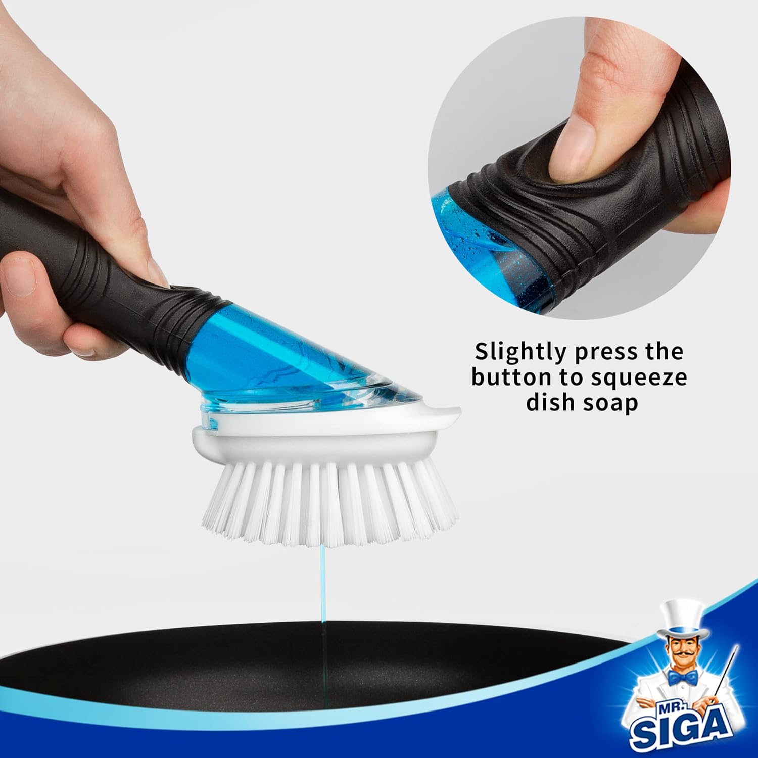 Soap Dispensing Dish Brush Refills, 4 Pack