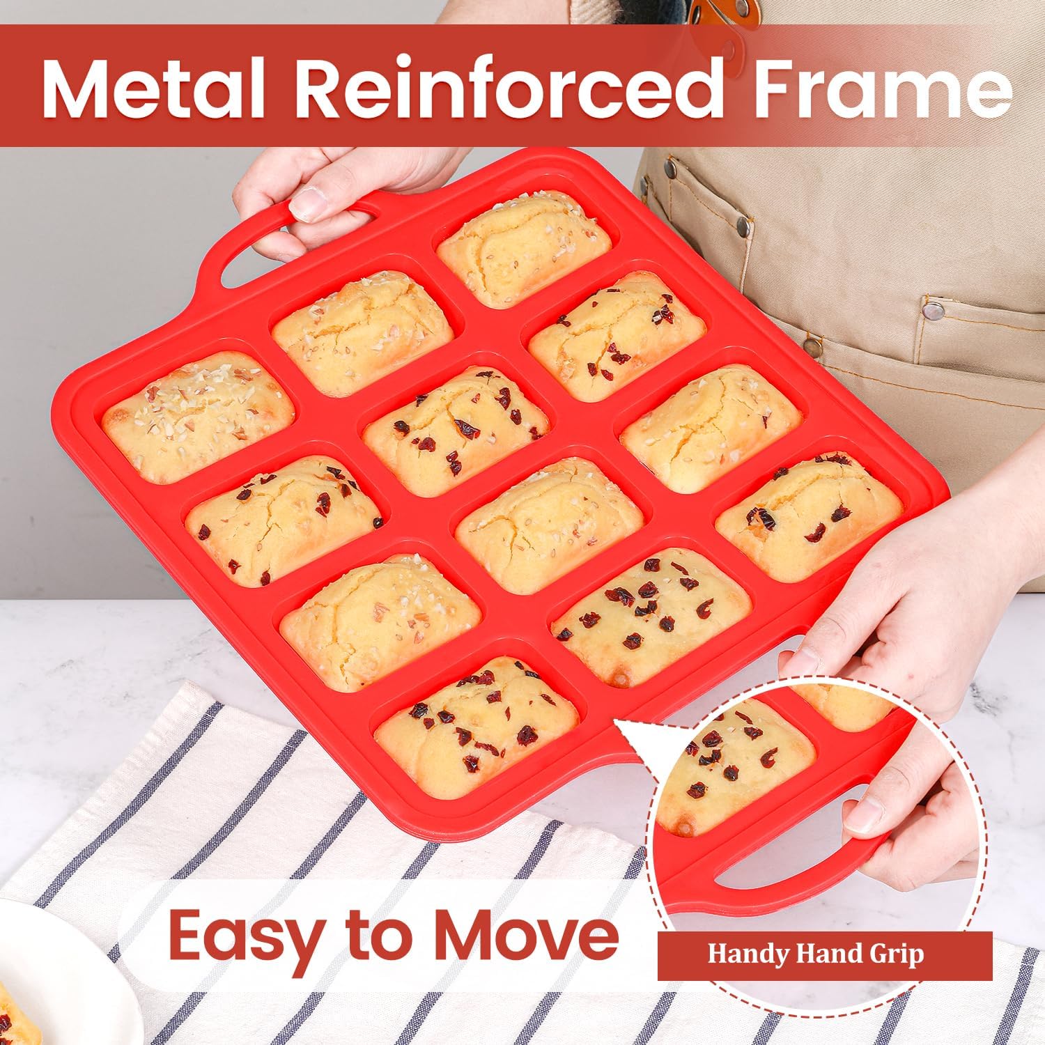 Silicone Muffin Top Pan & Silicone Mini Loaf Pan