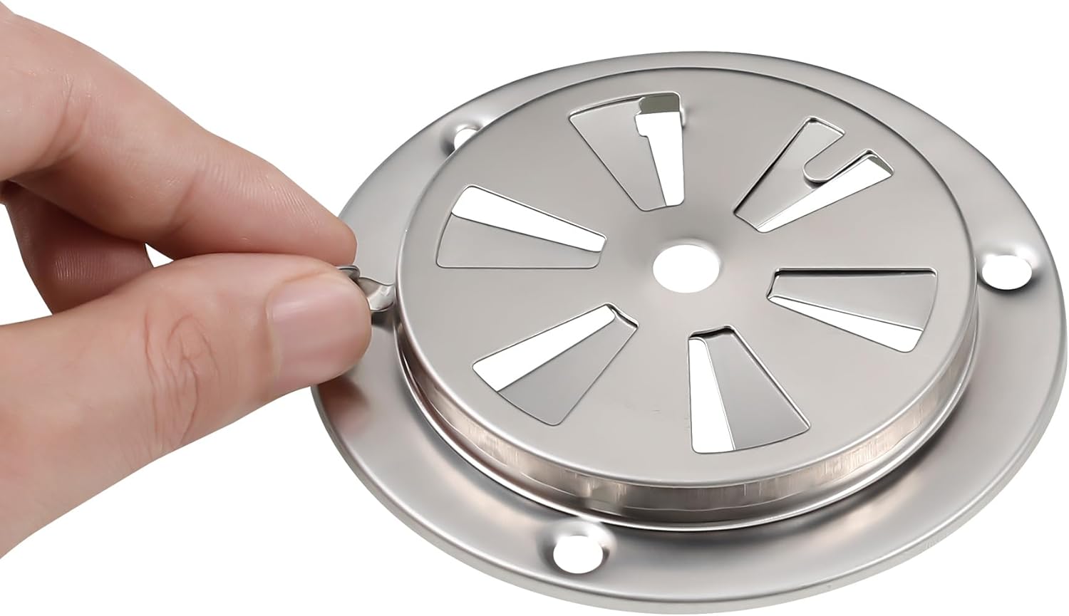 Stainless Steel BBQ Smoker Air Vent - Adjustable Grill Damper for Controlling Airflow - Replacement Parts for Grill and Smoker Vents - 4 Packs