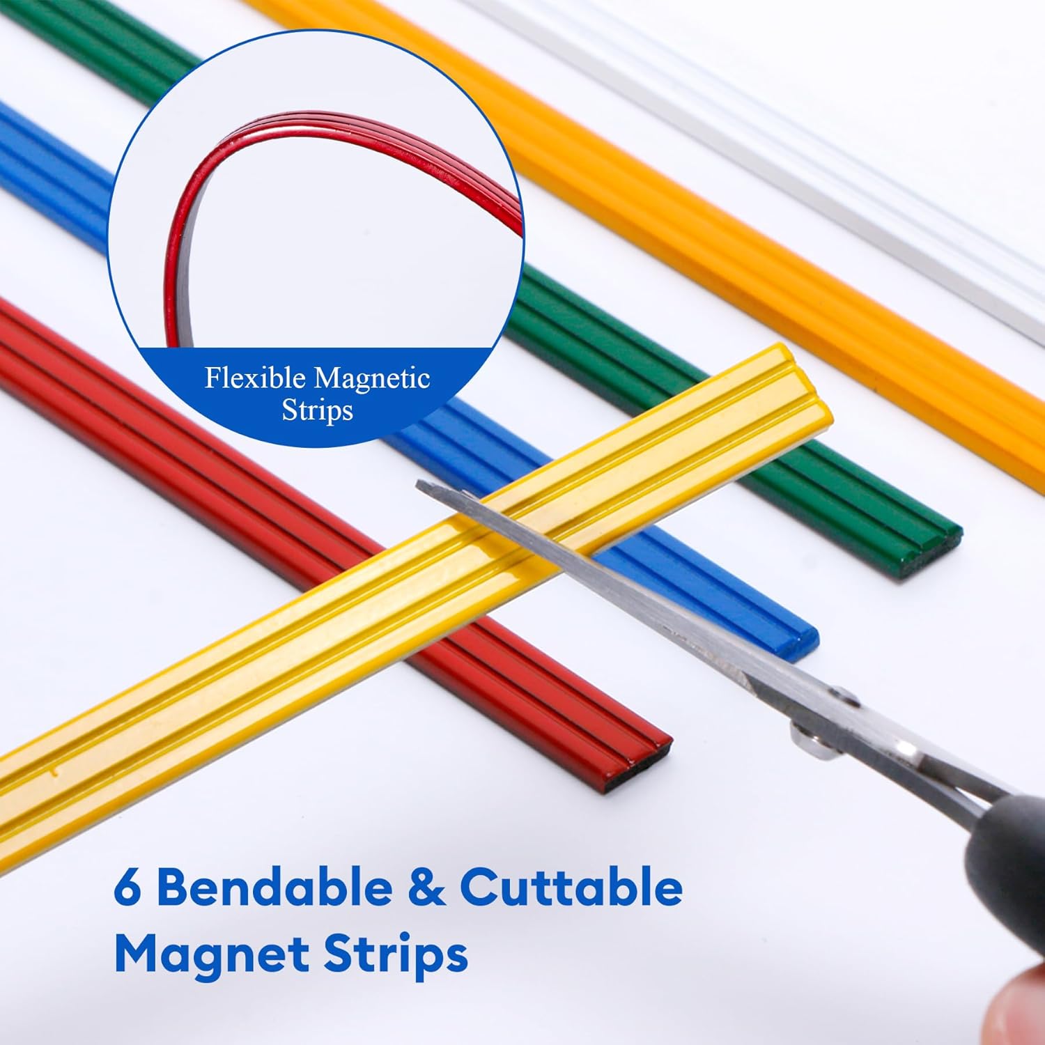 Knitting Pattern Holder with 6 Color Replacement Magnets 1 Magnifying Ruler,Cross Stitch Supplies and Accessories for Crafts Work, 12" L x 8.4" W