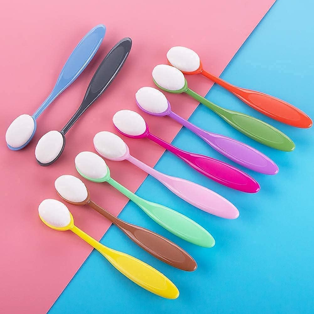 22 Pcs Color Coded Handle Ink Blending Brushes Set Tool Blender for Crafts Card Making Brush Head Width Size 0.85 Inches