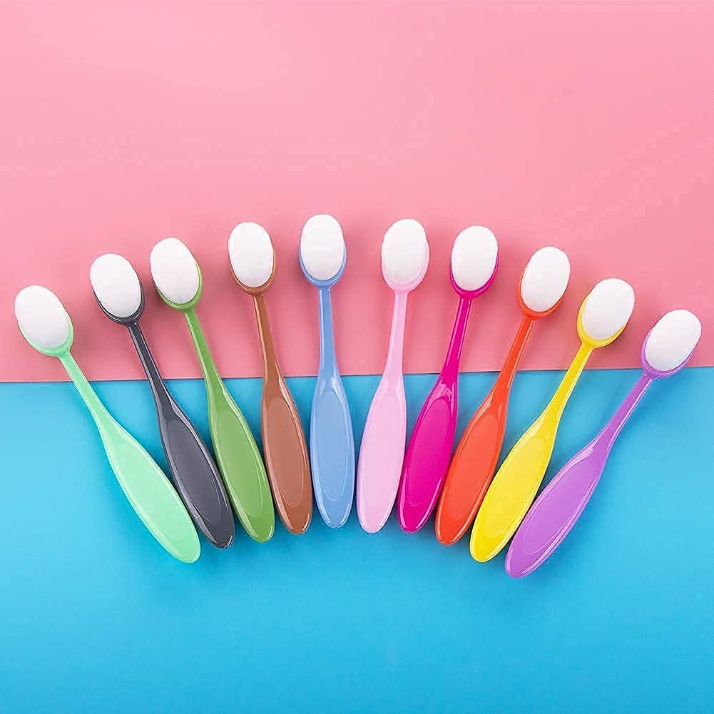 22 Pcs Color Coded Handle Ink Blending Brushes Set Tool Blender for Crafts Card Making Brush Head Width Size 0.85 Inches