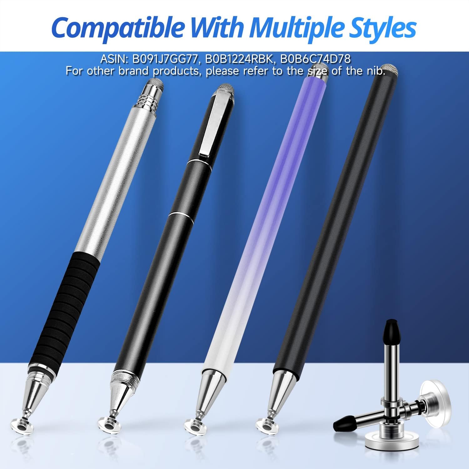10pcs mesh Tips 12pcs disc Tips for Capacitive Touch Screen Stylus