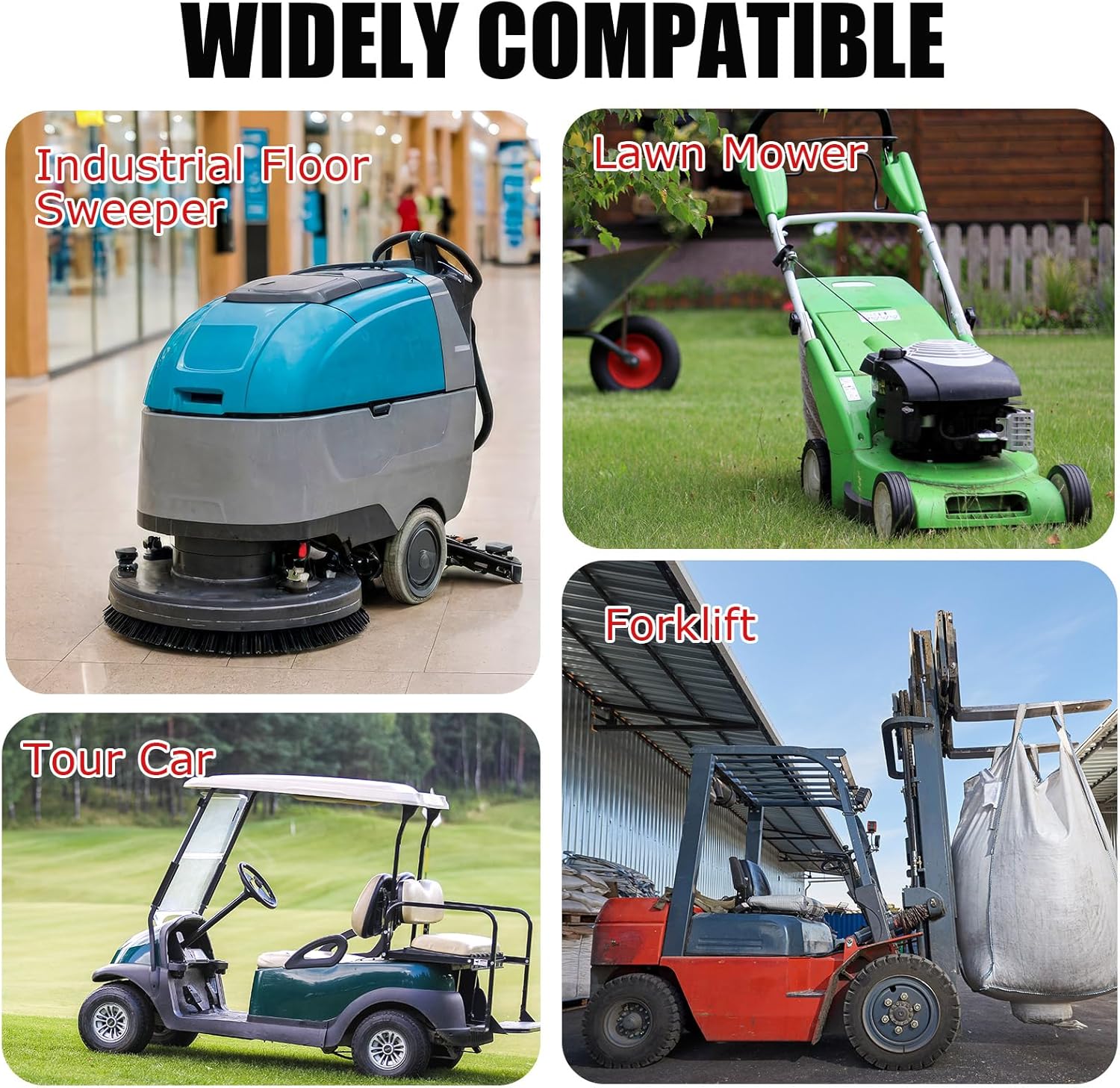 4 Pcs Battery Quick Connector with Copper Ring Compatible with Anderson 50A Winch Power Cable for Lifepo4 Battery Power Transfer Forklift Golf Carts Trailer