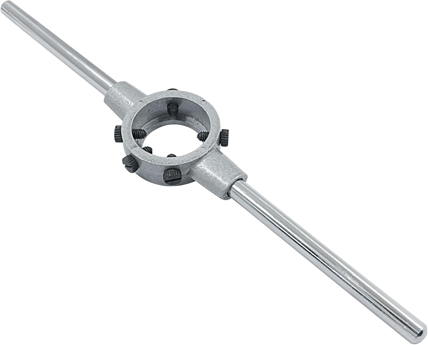 1-1/2 Inch 38mm Die Stock Handle Wrench, M12-M14 Adjustable Die Wrench Handle Holder, Heavy Duty Round Die Holder