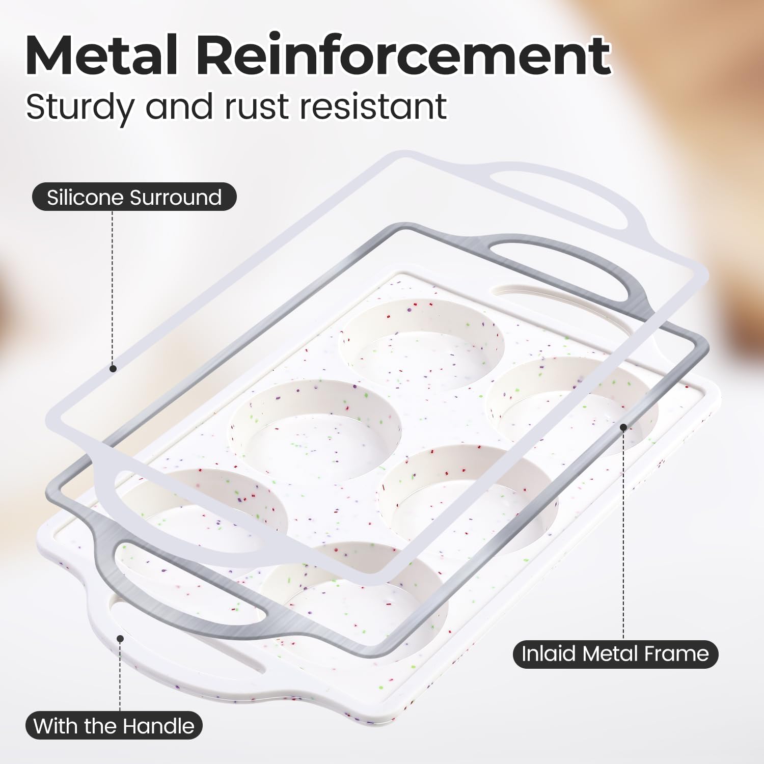 Silicone Muffin Top Pan & Silicone Mini Loaf Pan