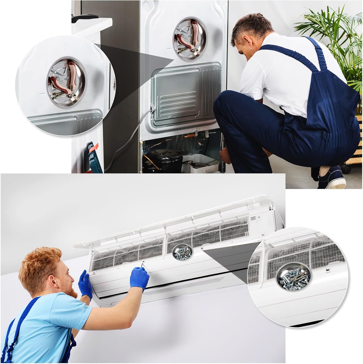 4 pcs Magnetic Tray with Magnetic Pin Screw Bolt Holder Round Magnet Parts Bowl Stainless Steel Pickup Tool Tray for Mechanic's