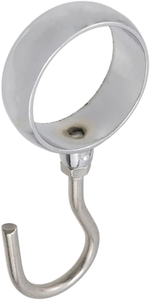 Stainless Steel Closet Rod Hook Robe Tube Hook Wardrobe Hooks for Hanging, Fit for32mm/1.26" Dia Rod -10pcs