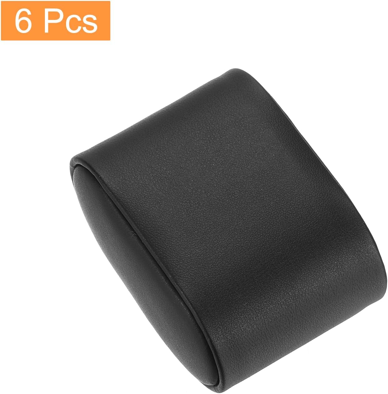 6Pcs Bracelet Watch Pillow PU Leather Jewelry Display Pillows for Watch Box Bangle Cushions Display Storage 2.95" x 2.09" x 1.77", Black