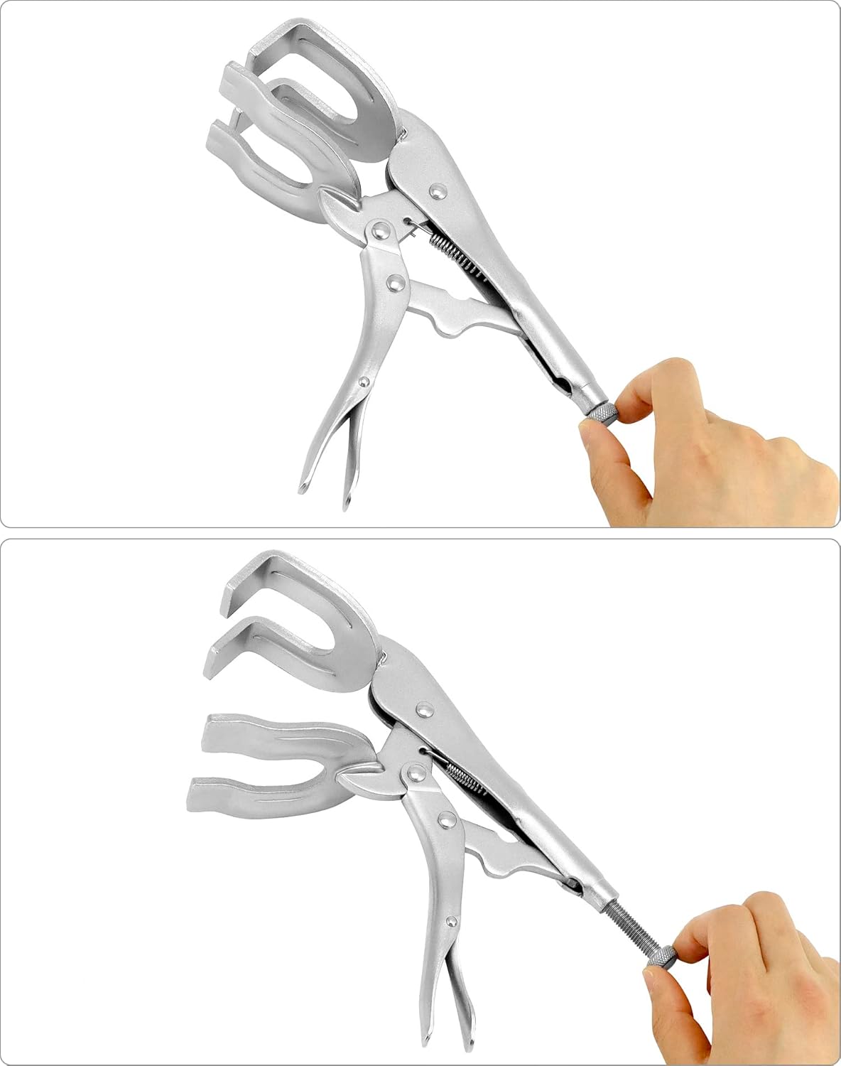 9" Locking Pliers, 4 Pack Metal Welding Clamp, Quick-lock Release for Easy Removal