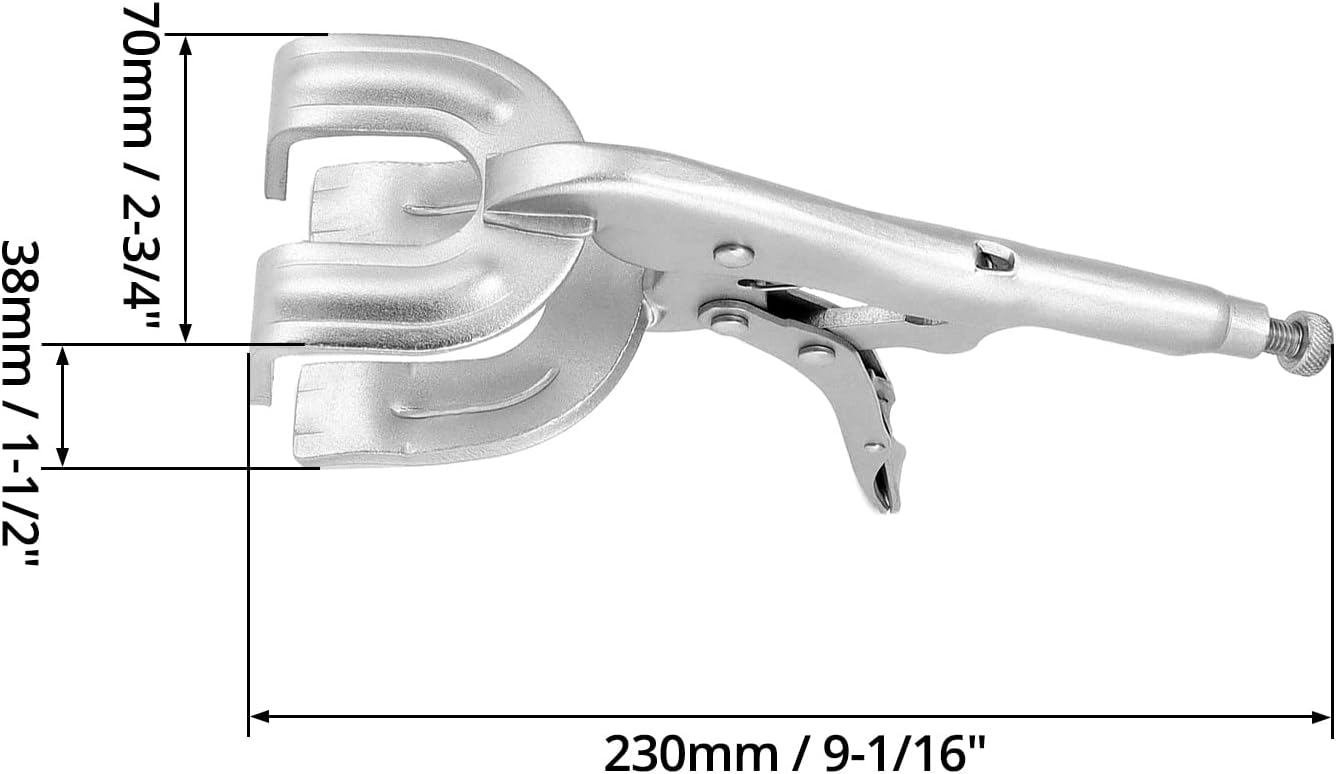 9" Locking Pliers, 4 Pack Metal Welding Clamp, Quick-lock Release for Easy Removal