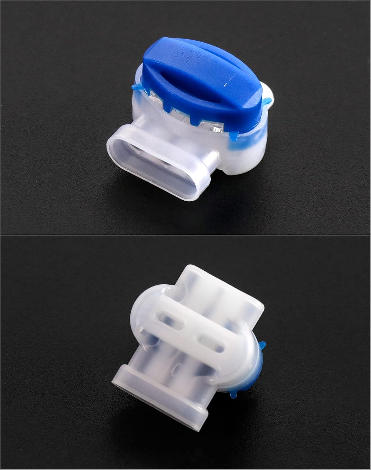 100 Pack 3 Wire Connectors Electrical IDC 314-BOX Pigtail Connectors for 22-14 AWG Cables