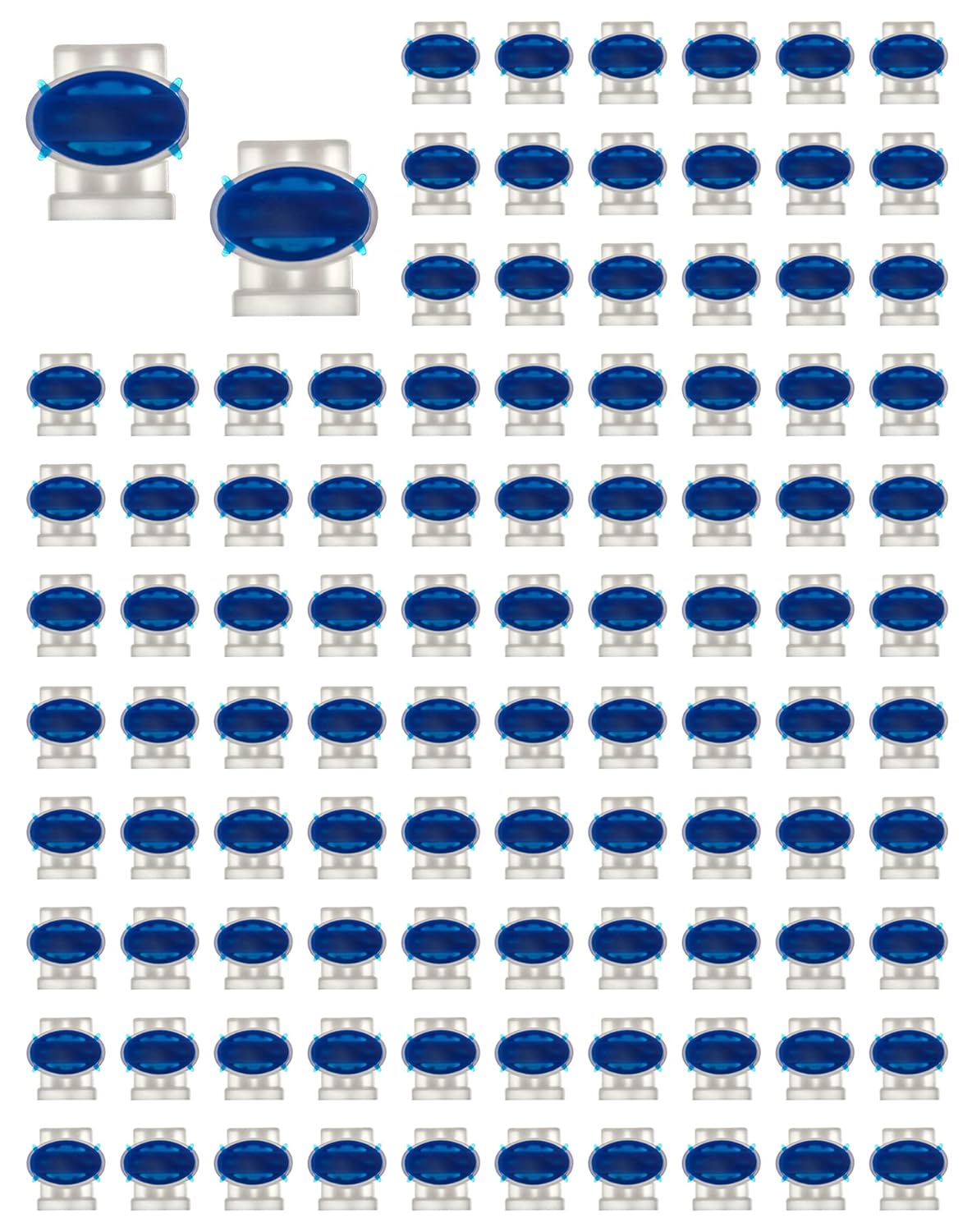 100 Pack 3 Wire Connectors Electrical IDC 314-BOX Pigtail Connectors for 22-14 AWG Cables
