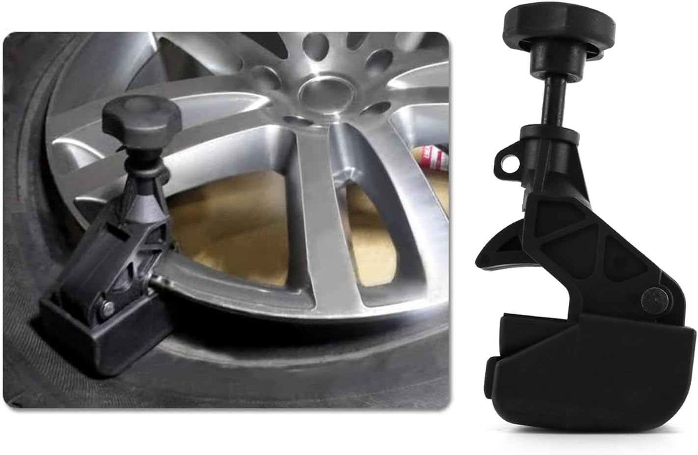 Tire Changer Bead Clamp, 2 Pack Heavy Duty Machine Wheels Tyres Parts Tool Rim Clamp