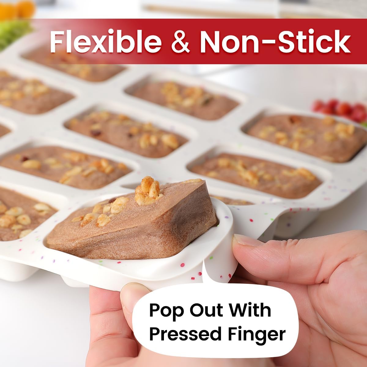 Silicone Mini Loaf Pan with Metal Frame & Silicone Bread Loaf Pans