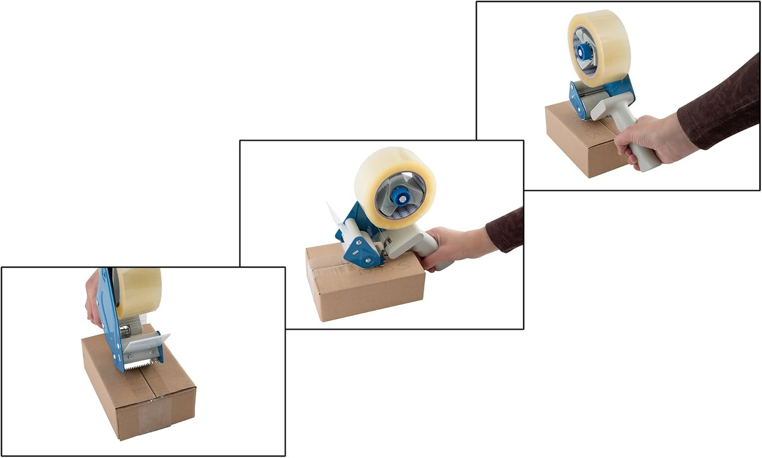 Packing Tape Dispenser, Shipping Tape Gun, Heavy Duty Roller for Box Sealing, Moving, Office, Warehouse, Packaging, Industrial Durable Handheld Tape Cutter - Fits 2" Wide Rolls