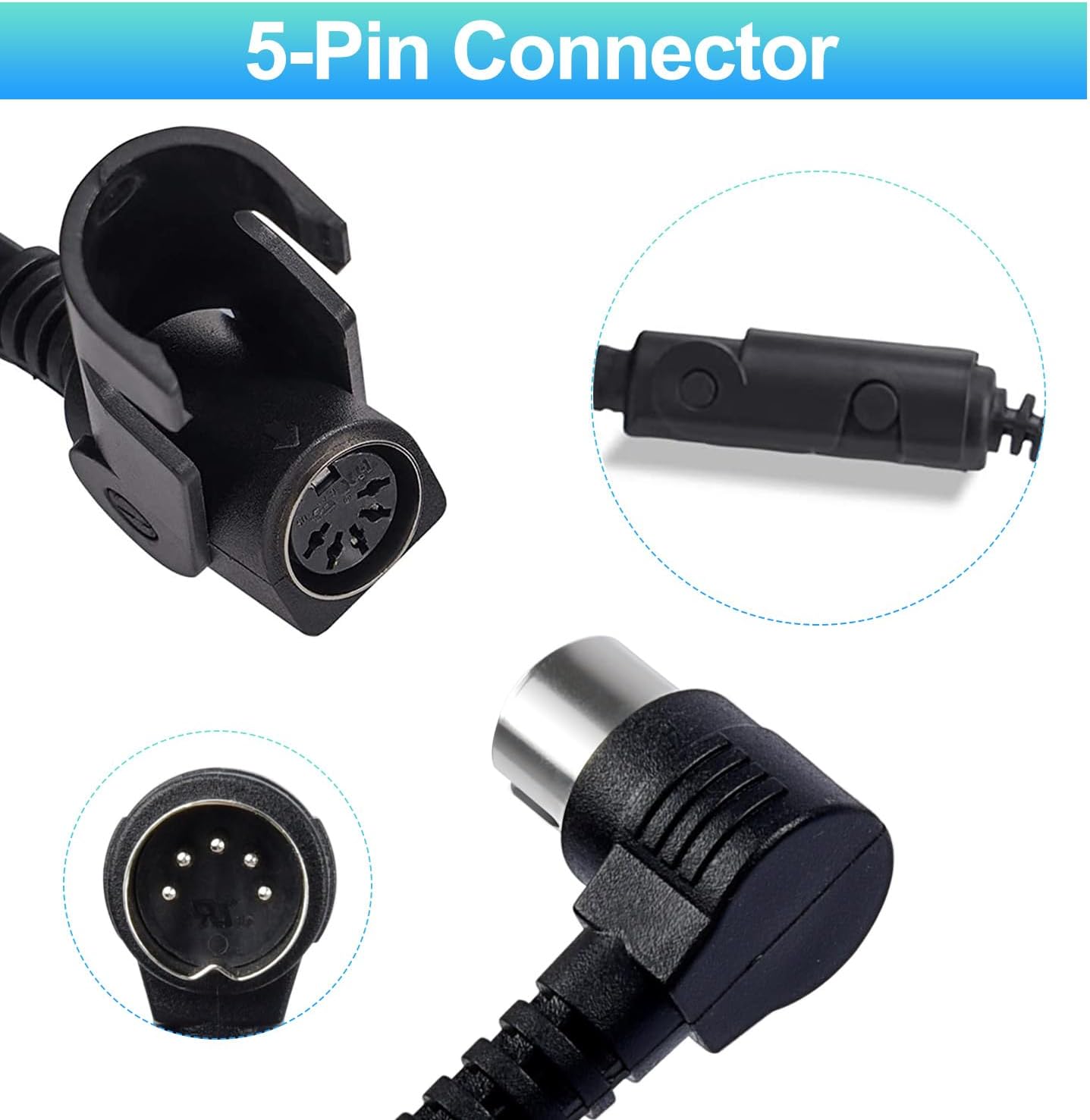 Recliner Remote Lift Chair Remote Replacement 2 Button Up/Down 5-Pin Hand Controller for Lazyboy, Golden Limoss OKIN