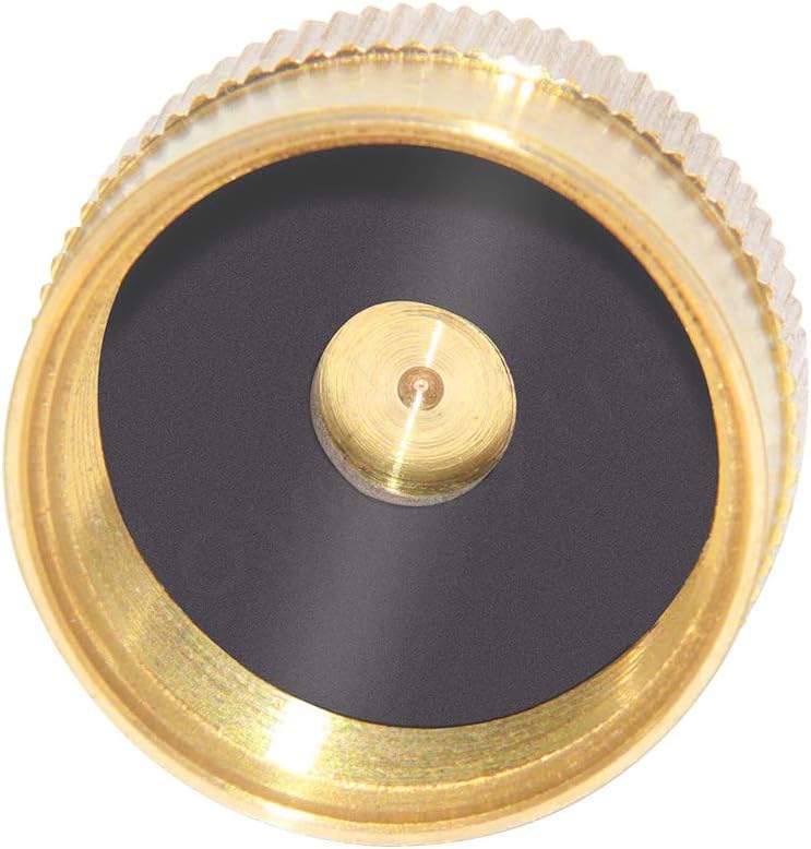 Solid Brass Refill Propane Bottle Cap Universal for All 1 LB Gas Tank Cylinder Sealed Protect Cap Pack of 12