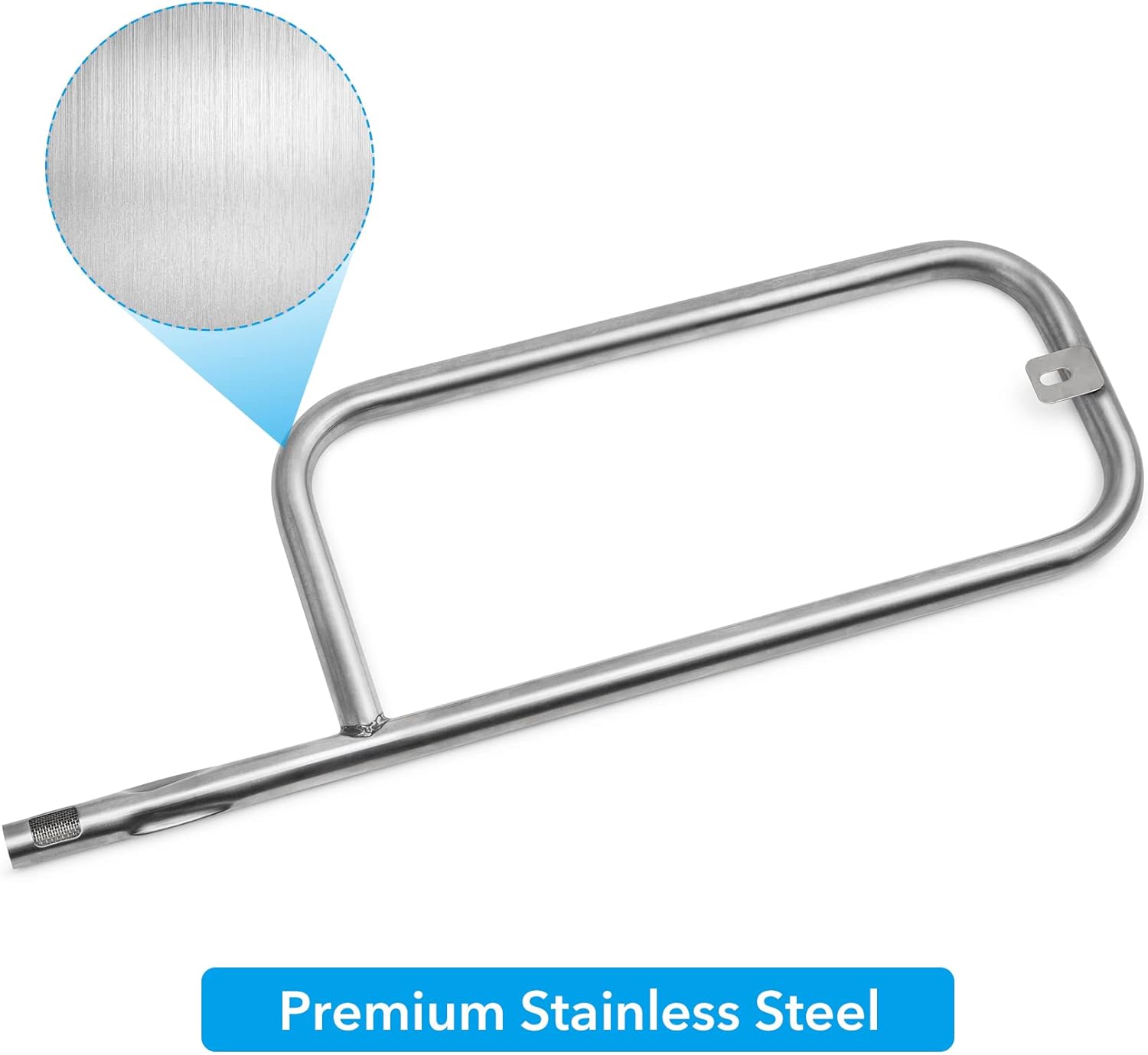 Stainless Steel Grill Burner Tube for Weber Q200 Q220 Q2000 Q2200 396000, 396001, 396002, 566002, 53060001, 54060001 - Grill Burner Tube Pipe Part for Weber 69956/60041/41862