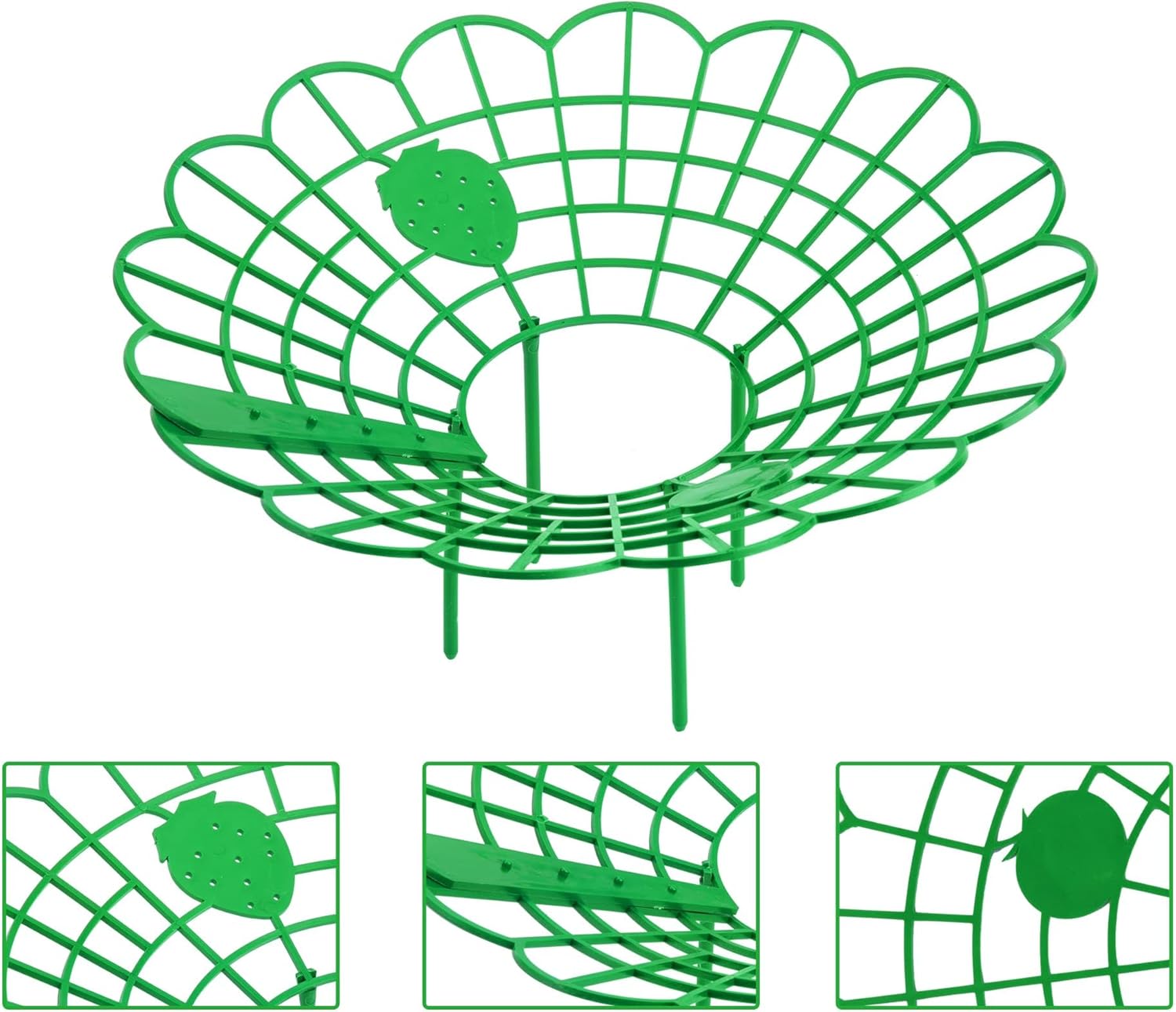 15Pack Strawberry Supports - Strawberry Plant Support Stand Strawberry Growing Racks Protector Strawberry Growing Frame Holder Cage 15, B