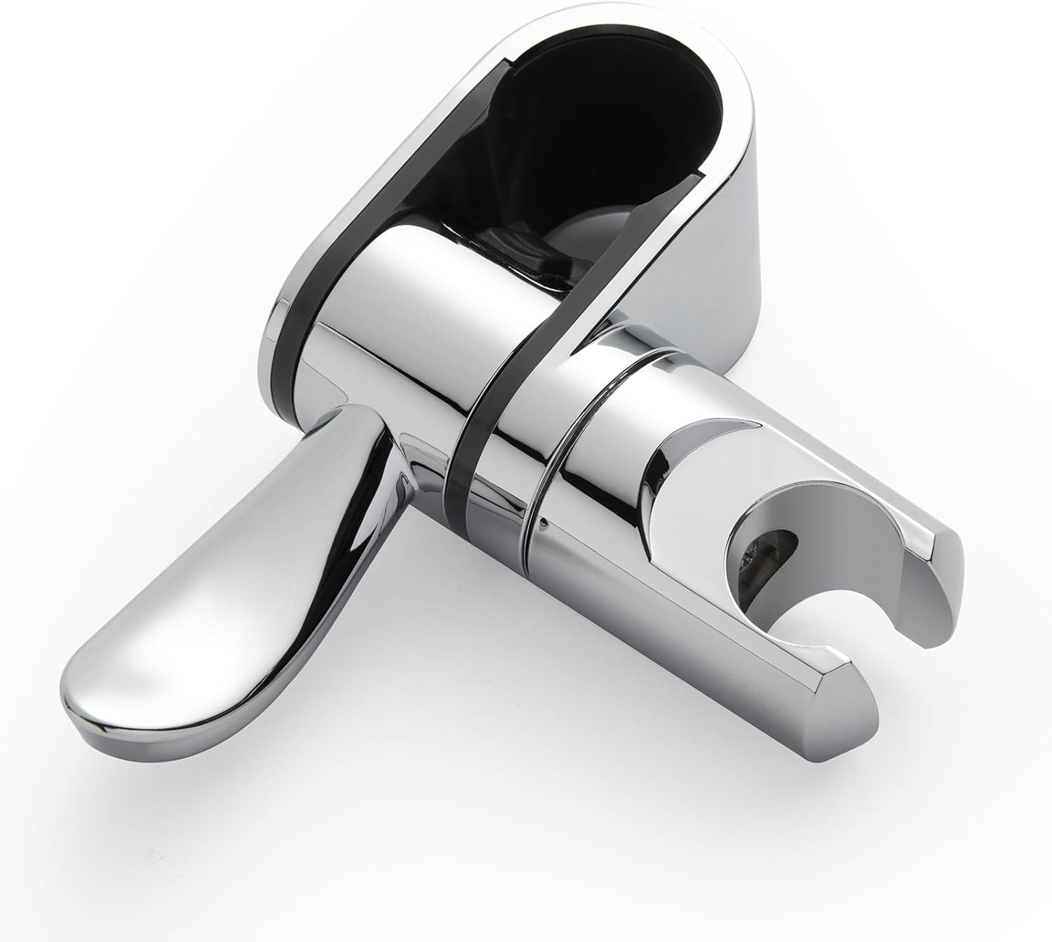 ADA Handshower Shower Grab Bar Head Holder, Universal Fit 1.25'' 32mm Hand Held Shower Bracket for Handicap Grab Bar, Detachable Bathroom Replacement, 360 Degree Rotation Sprayer Holder, Chrome