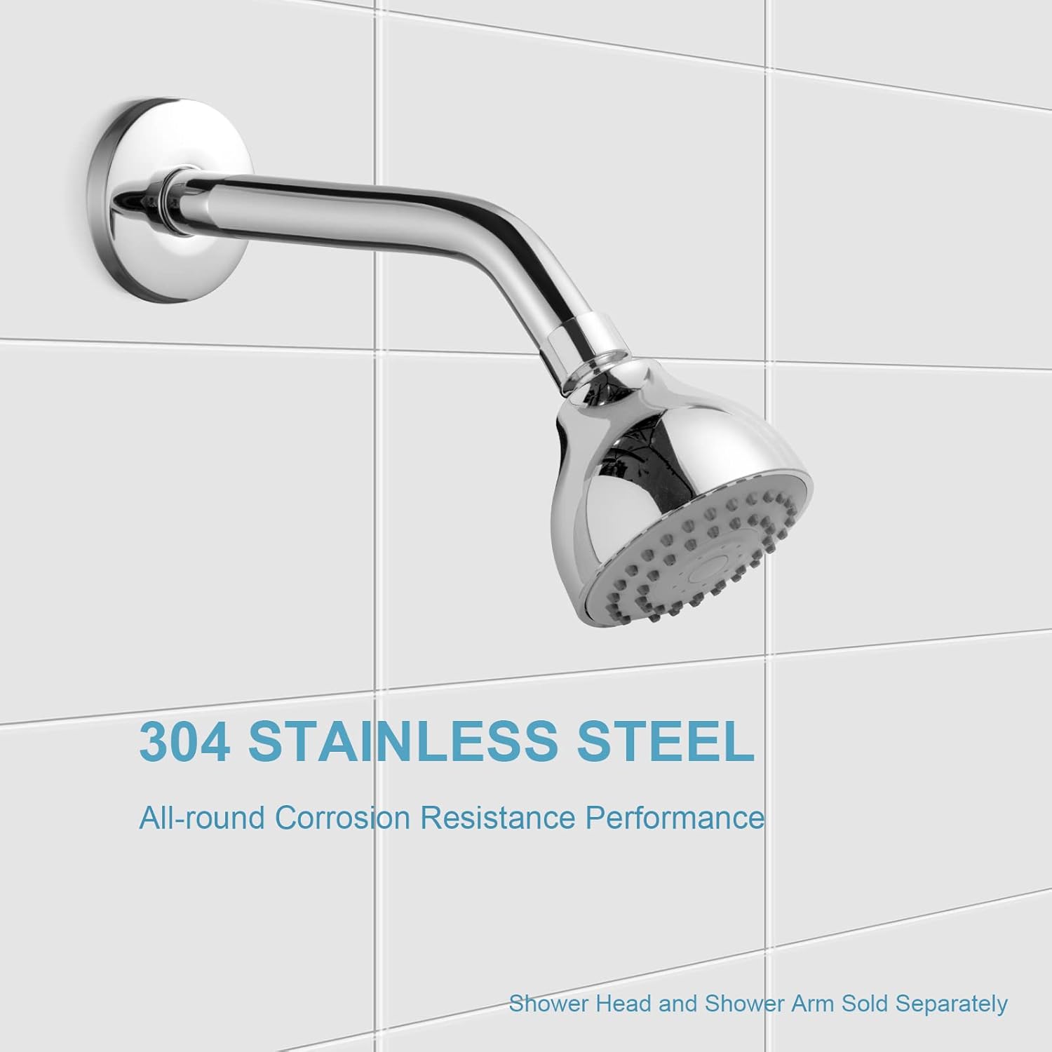 Shower Arm 10 in Bundle with 9 Mode Filtered Shower Head, Chrome