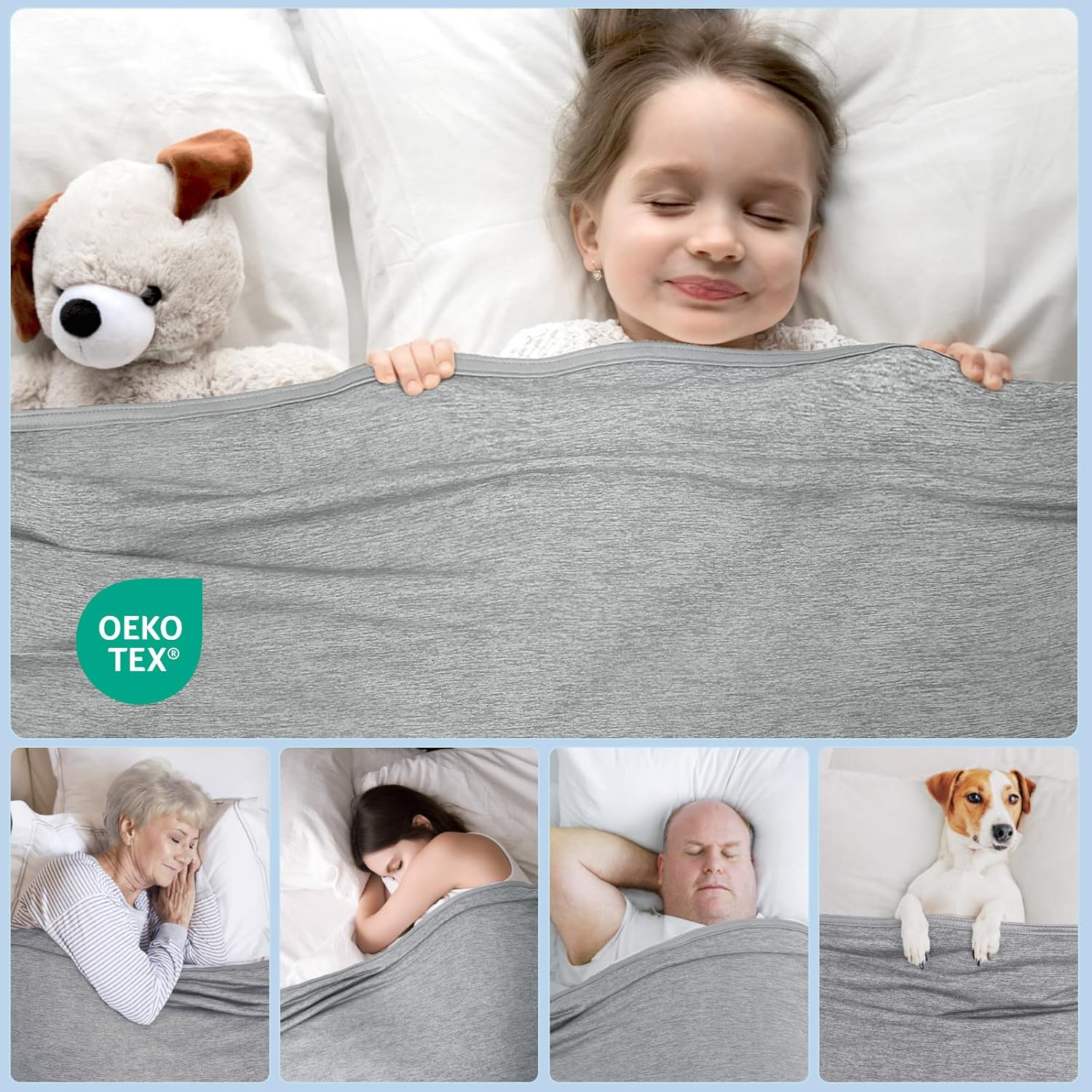 Cooling Blanket King, Arc-Chill Q-Max >0.5 for Hot Sleepers, Absorbs Heat to Keep Body Cool for Night Sweats, Lightweight Summer Cool Blankets for Sleeping, Gifts for Women & Men,Grey