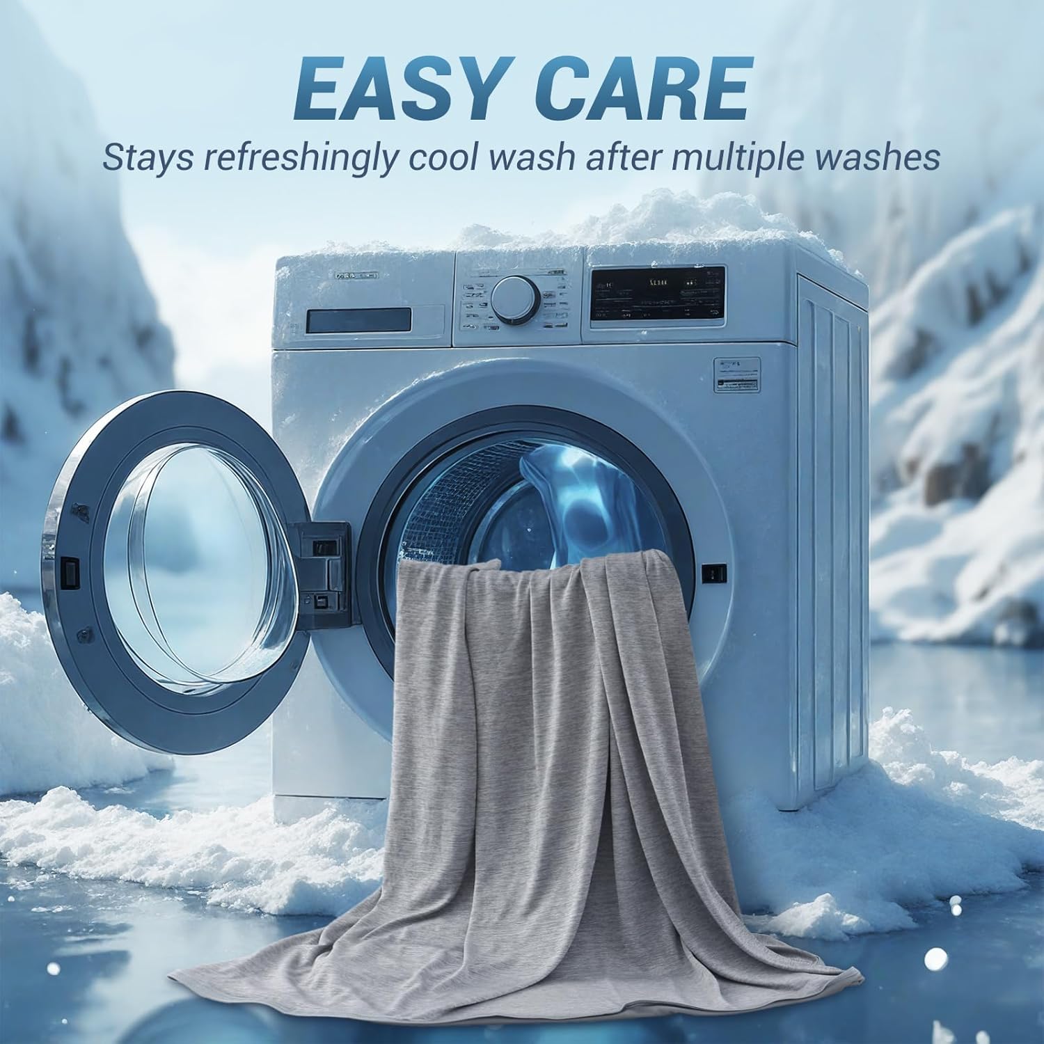 Cooling Blanket King, Arc-Chill Q-Max >0.5 for Hot Sleepers, Absorbs Heat to Keep Body Cool for Night Sweats, Lightweight Summer Cool Blankets for Sleeping, Gifts for Women & Men,Grey