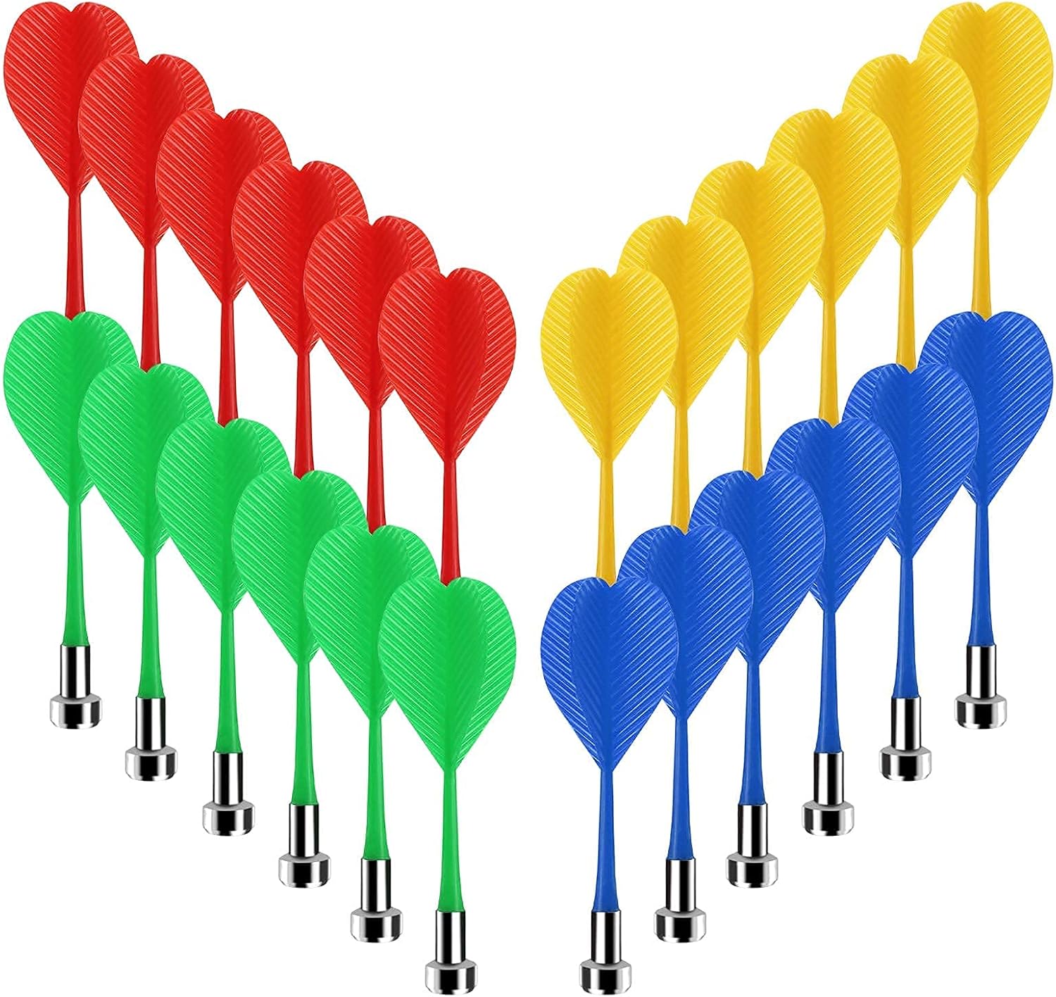 24 pcs +24 pcs Magnetic Darts Bundle, Safe Plastic Darts Replacement Dart for Magnet Dartboard