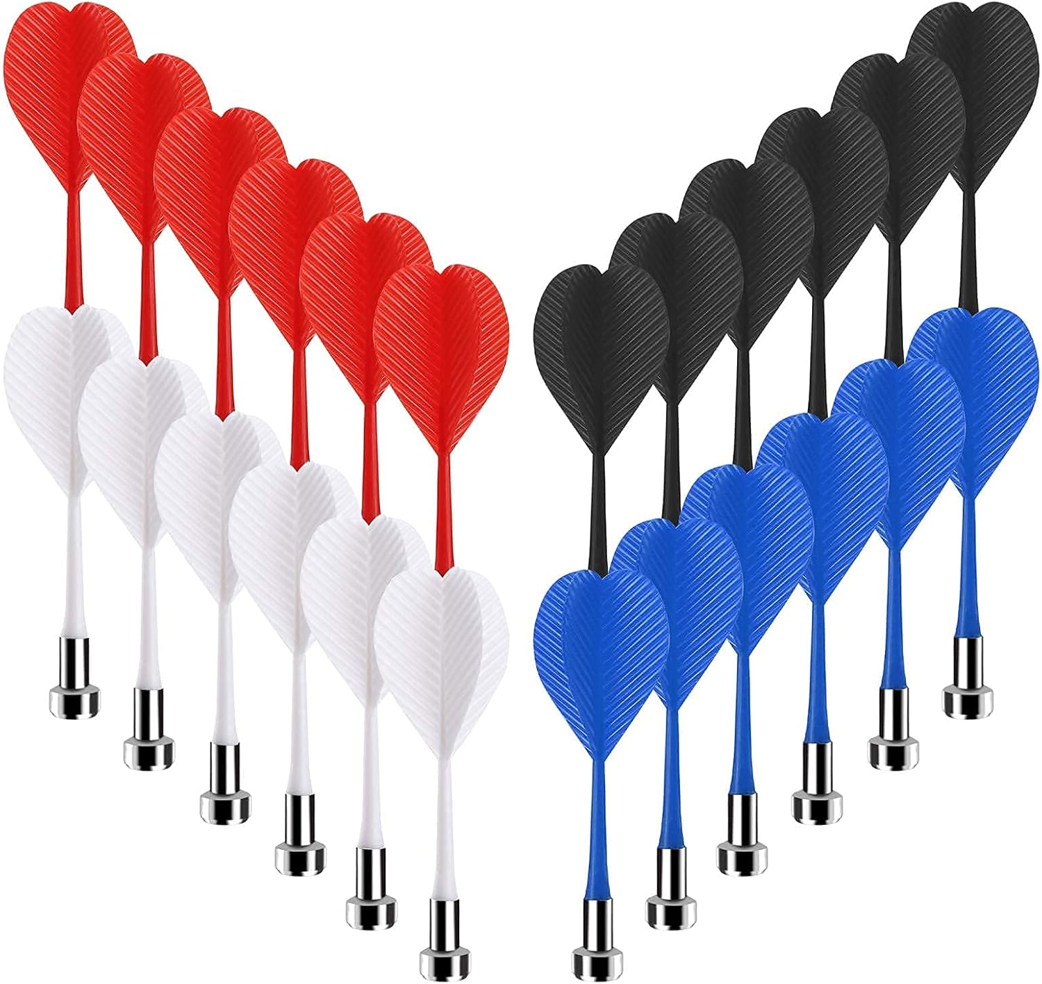 24 pcs +24 pcs Magnetic Darts Bundle, Safe Plastic Darts Replacement Dart for Magnet Dartboard