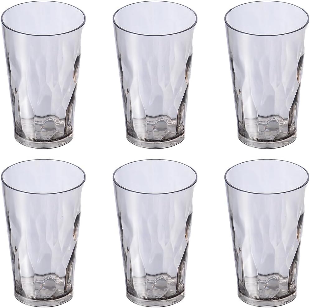 SZKIANGZXC Shatterproof Drinking Cups, Drinking Glasses, Set of 6, Plastic glass cup,16 oz plastic Tumbler Cups,Dishwasher Safe