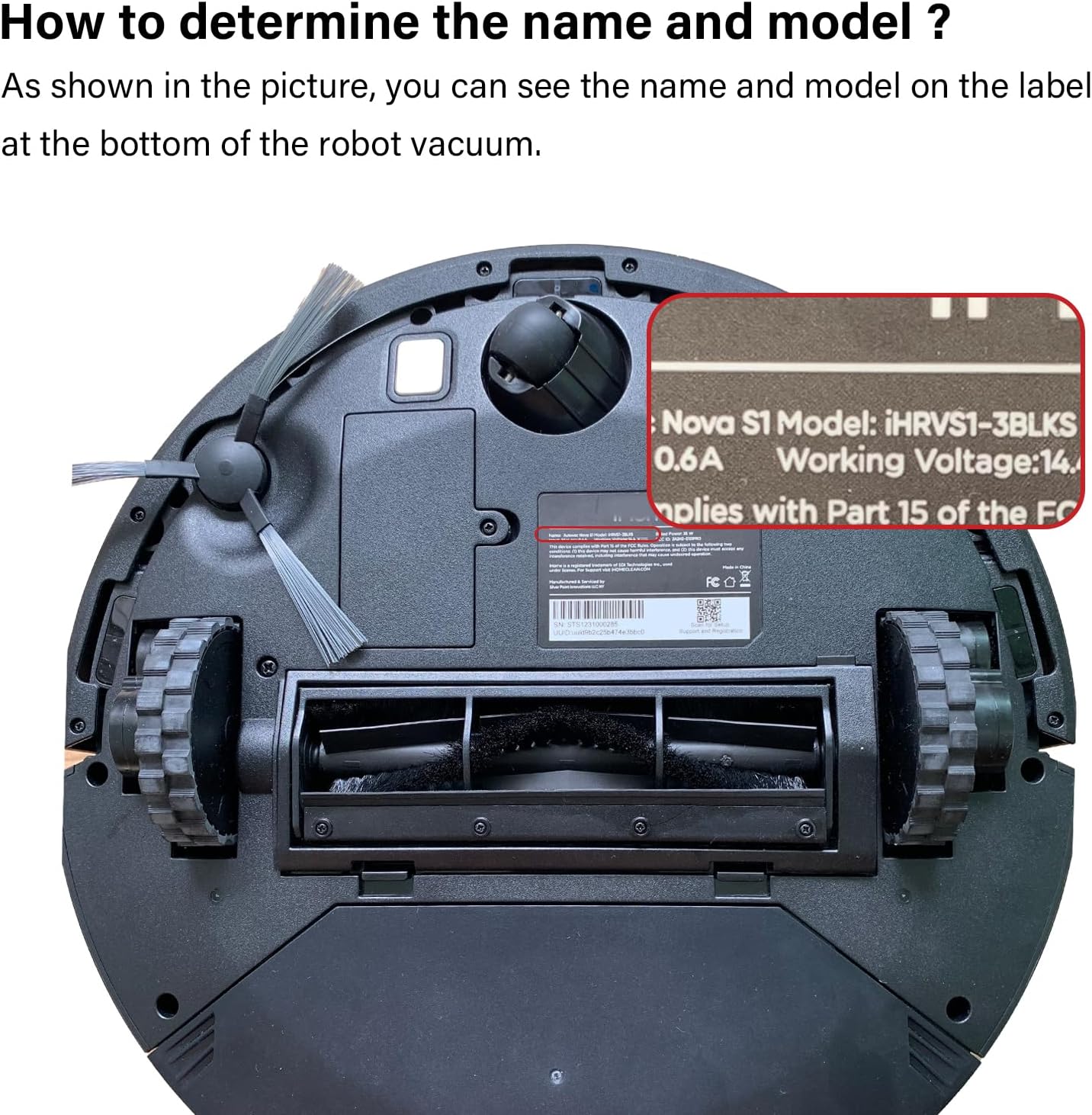 Replacement Parts for iHome Nova S1 Pro / iHRVS1PRO-3BLK, Nova S1 2nd Gen / iHRVS1-3BLKS, Juno 2nd Gen / iHRV9-BLKS Vacuum Cleaner Not for Nova S1 1st Gen / iHRVS1-3BLK, Juno 1st Gen / iHRV9-BLK