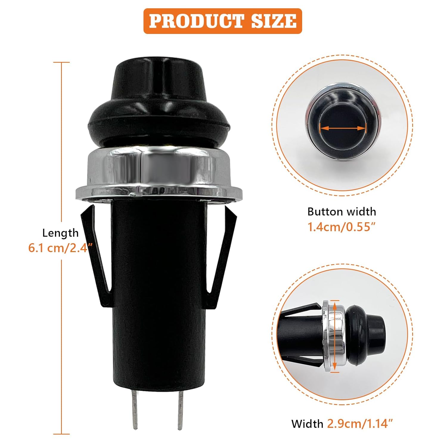 Replacement for Weber Igniter Push Button/Switch, Fit for Weber Spirit E/S-210 220 310 315 320 330 Gas Grills, 7642 7643 Partial Replacement