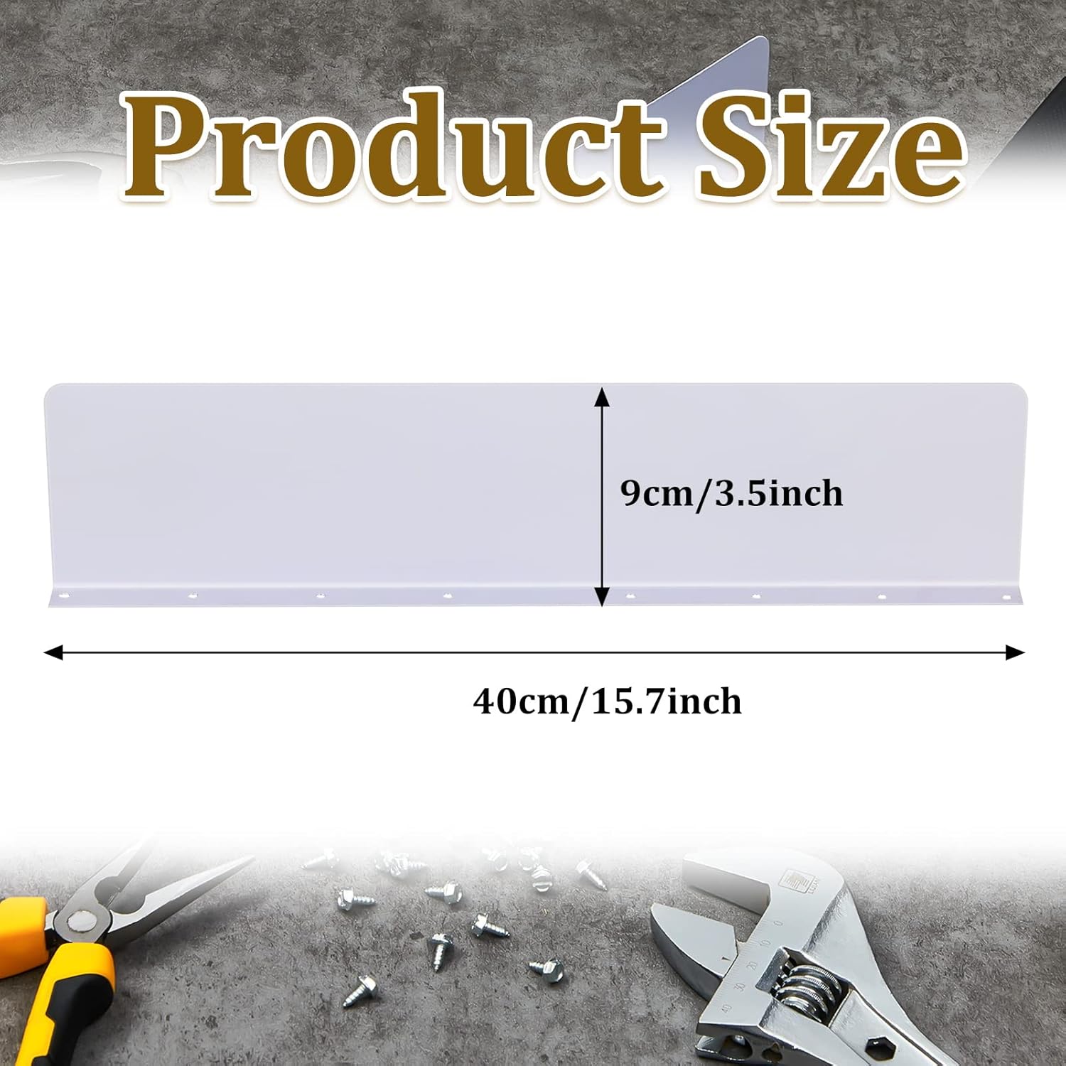 Amylove 2 Pcs Rain Gutter Valley Splash Guards Downspout Diverter Roof Rain Diverter Roofing Gutter Guards with 20 Screws Gutters for House Residential Flat Shingle Roofs Corner Straight Style,White